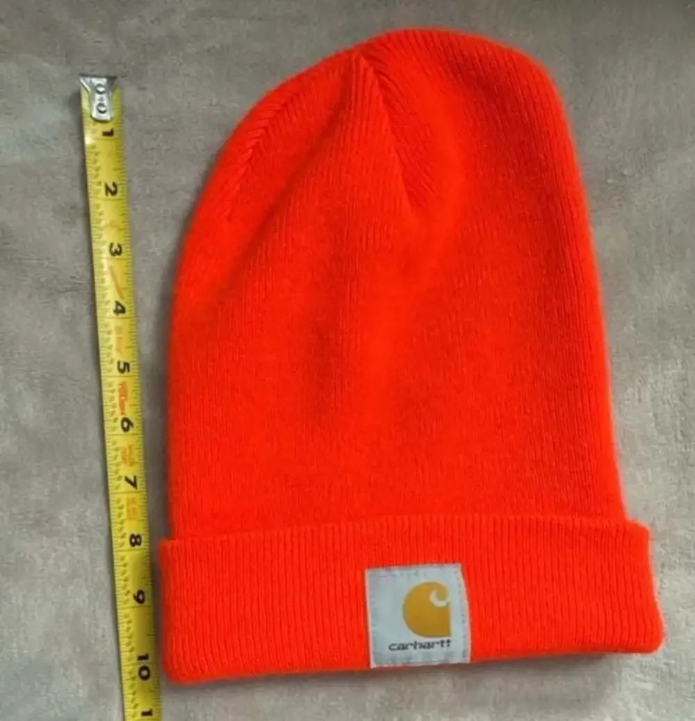 Carhartt A18 Acrylic Watch Hat in Brite Orange